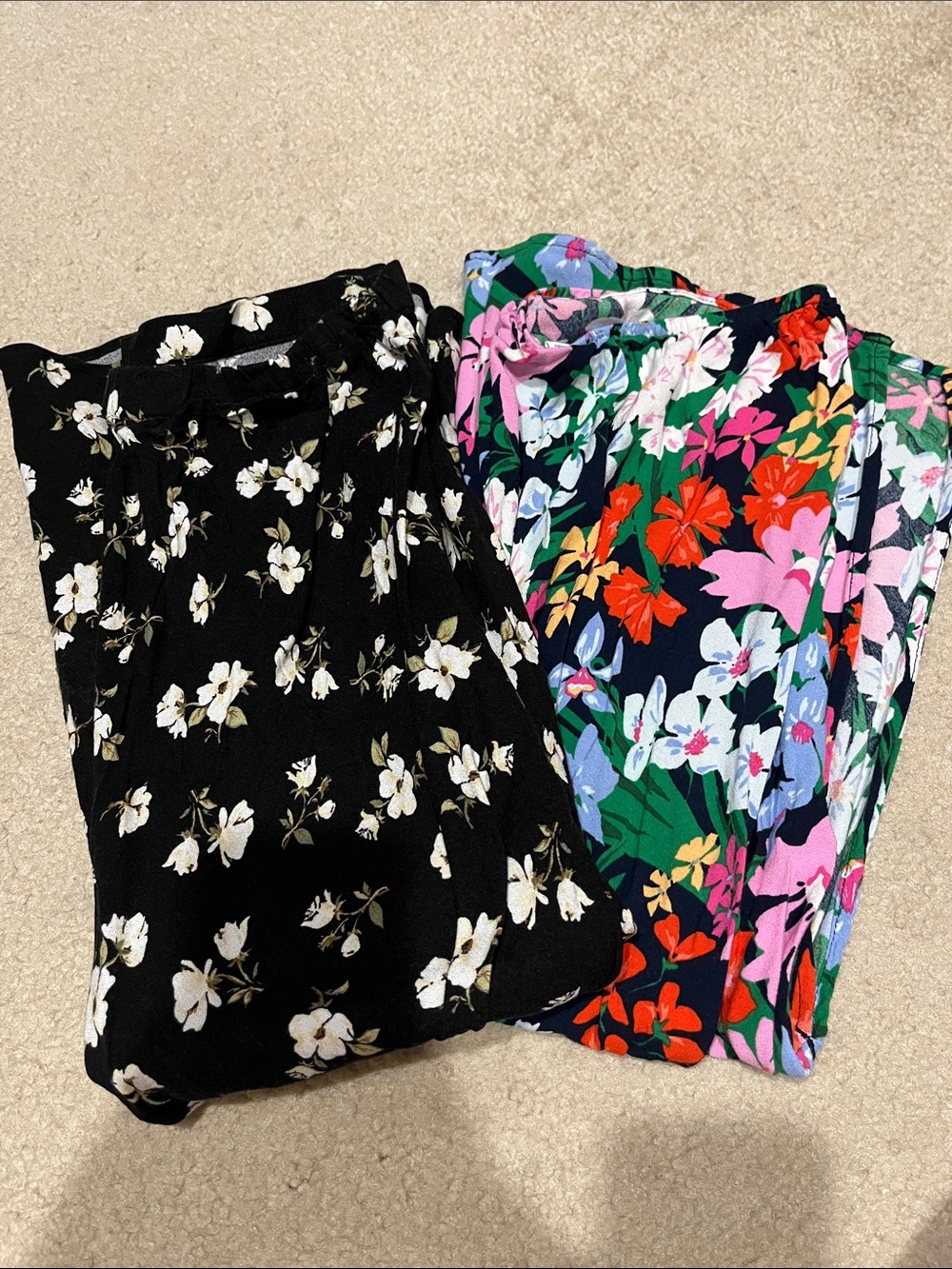 Floral Print skirt Set - Black & Multicolor